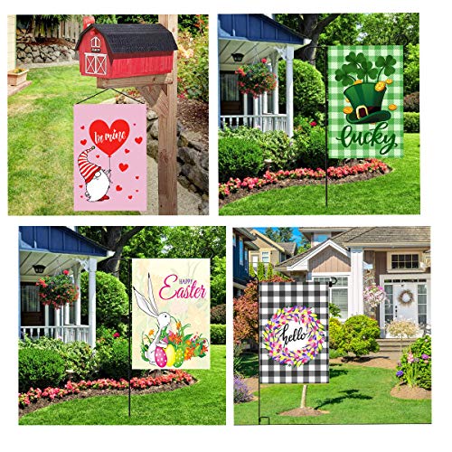 Yileqi Seasonal Garden Flags Set Of 12 Double Sided Halloween Fall Garden Flag, Small Yard Flag For Holiday Outdoor Decorations 12.5X18 Inch thumb #4