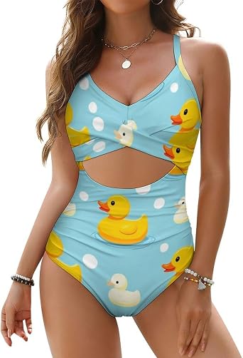 One Piece Swimsuit for Women Monokini Sexy Bathing Suit Cutout Swim Suit