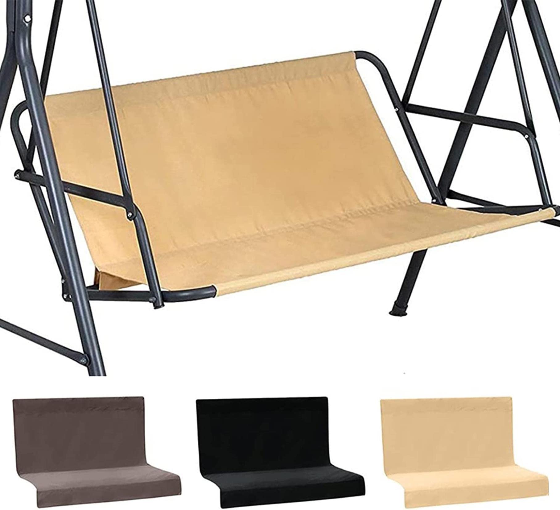 Swing Seat Replacement Canopy Chair Replacement, Swing Replacement Seat & Back Support,Outdoor Swing Cushion Cover, Seat Bench Cover,Waterproof Heavy Duty 600D Oxford Fabric