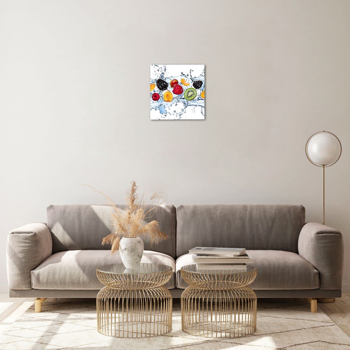Quadri Moderni Soggiorno mappa mondo moderno Quadro su Vetro 120x80cm Stampe da Parete in Vetro Camera da Letto Cucina 1 pezzo Wall Art Grandi XXL Decorazione Murale Grafica Immagini GAA120x80-3590