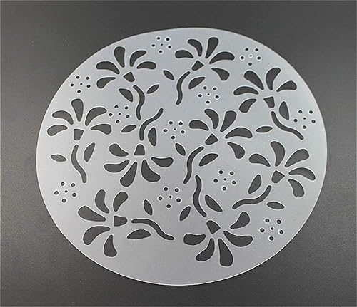 Miniatura 4 de Plantillas de plástico 4 en 1 para tartas, plantillas de aerosol de flores, moldes para pasteles de cumpleaños, decoración de herramientas de