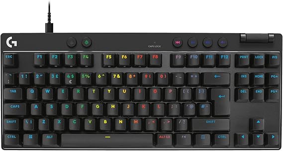Logitech G PRO X TKL RAPID Tenkeyless Wired Gaming Keyboard With ...