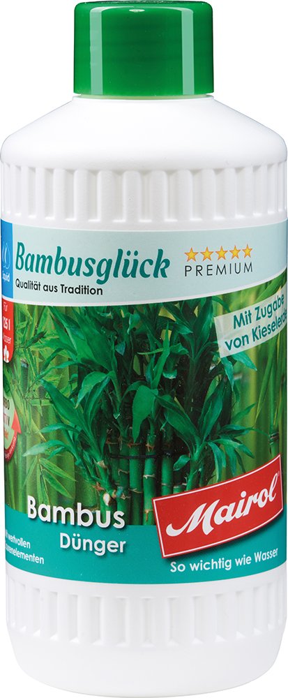 Mairol Bambusdünger flüssig, Bambus Dünger Bambuspflanzen Flüssigdünger – Bis zu 125 Liter Gießwasser (500ml) - Nährstoff-Booster kräftiges Wachstum und grüne Blätter, Langzeit Dünger