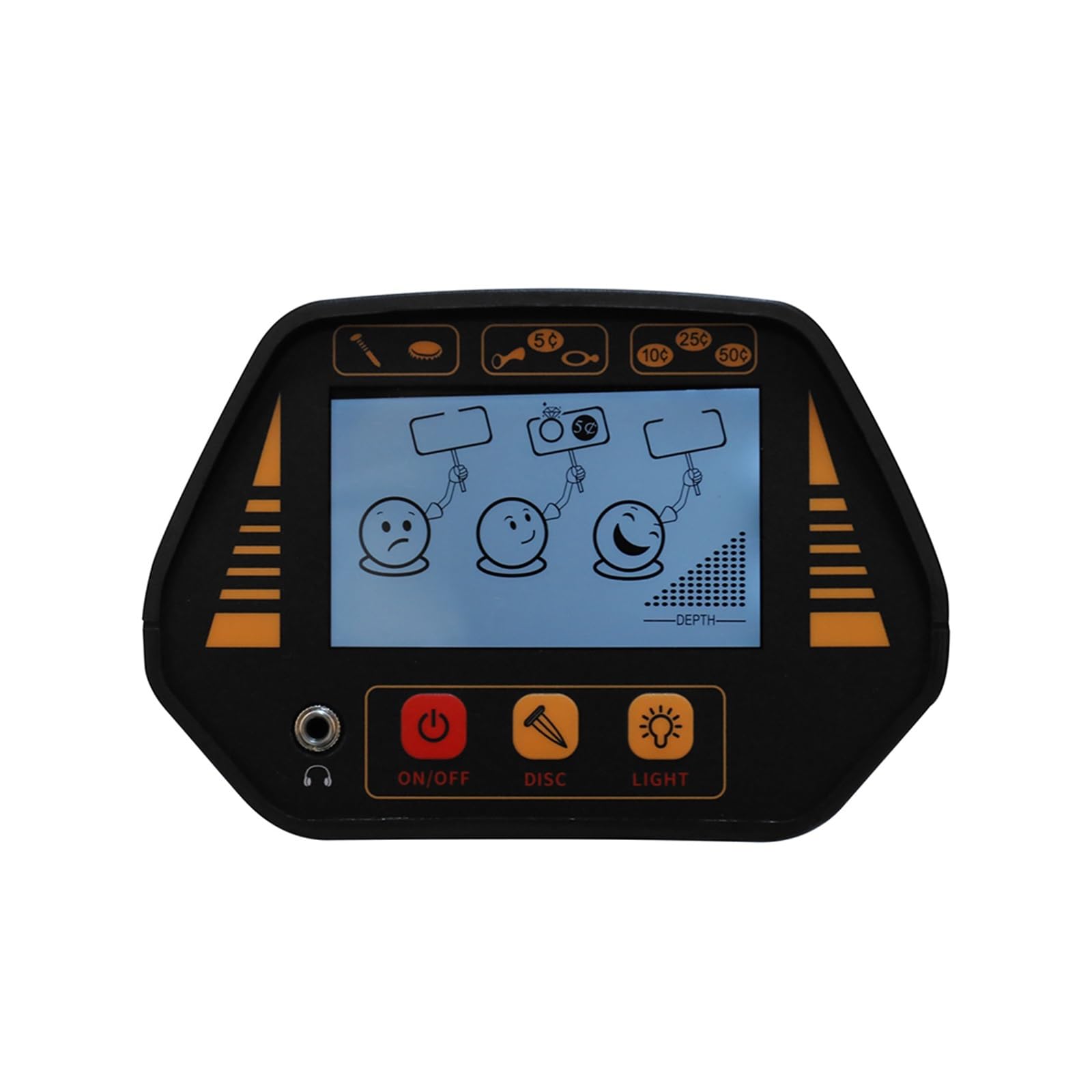 Detector de Metales, Detector de Metales Mano Búsqueda Oro Pantalla LCD Detectores Profesional a Prueba Agua for búsqueda Tesoros