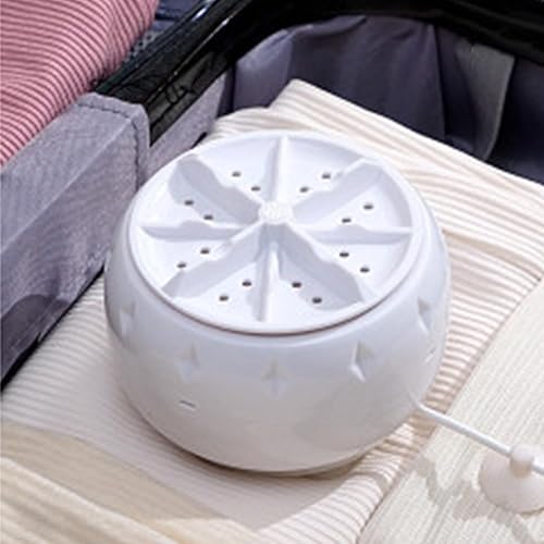 Miniatura 8 de Mini lavadora ultrasónica, Dispositivo de lavandería portátil enchufable, Pequeño dispositivo de lavadora ABS, Limpiador compacto de bajo consumo,