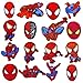 16 Pezzi Toppe Termoadesive Bambini con Spider-Man Toppe Termoadesivi Adulti Bambini Toppe Ricamate Adesive per Tessuti per Giacche Zaini Jeans