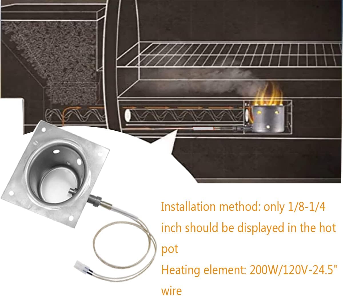 Replacement Parts Hot Igniter Kit, Compatible with Pit boss Pellet Grill and Camp Pellet Grill, igniter Comes with one Fuses