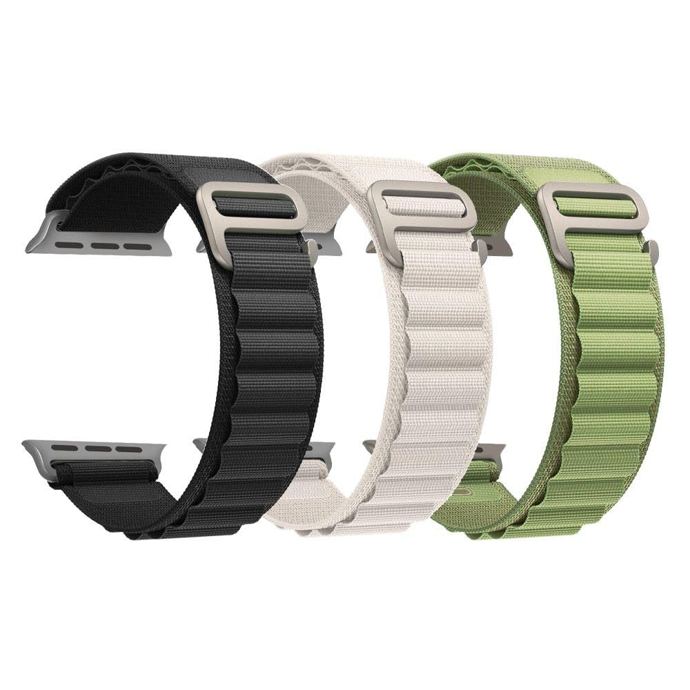 MARGOUN Alpine Loop Band For Apple Watch Band 49mm/45mm/44mm/42mm Nylon Woven Sport Strap Compatible with iWatch Series 8/Ultra/7/SE/6/5/4/3/2/1