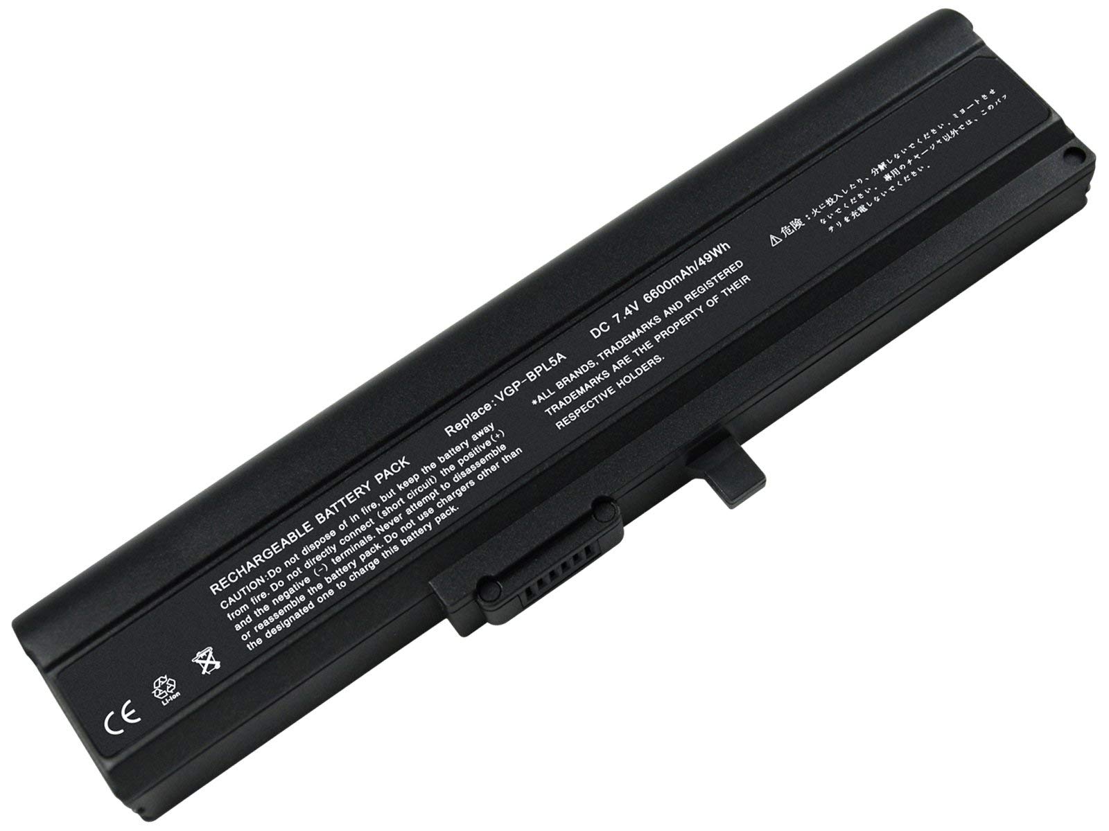 TravisLappy Laptop Battery for VAIO VGN-TX26C/B VAIO VGN-TX26C/T VAIO VGN-TX26C/W VAIO VGN-TX26GP/W