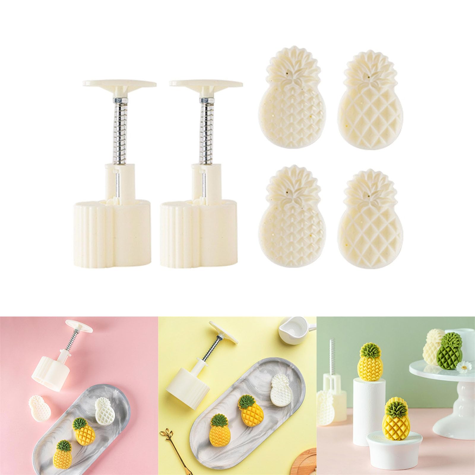 Zkhxhtg bakeware sets Pack of 2 Molds Artistic Pastries Convenient Mold for Making Pineapple Great for