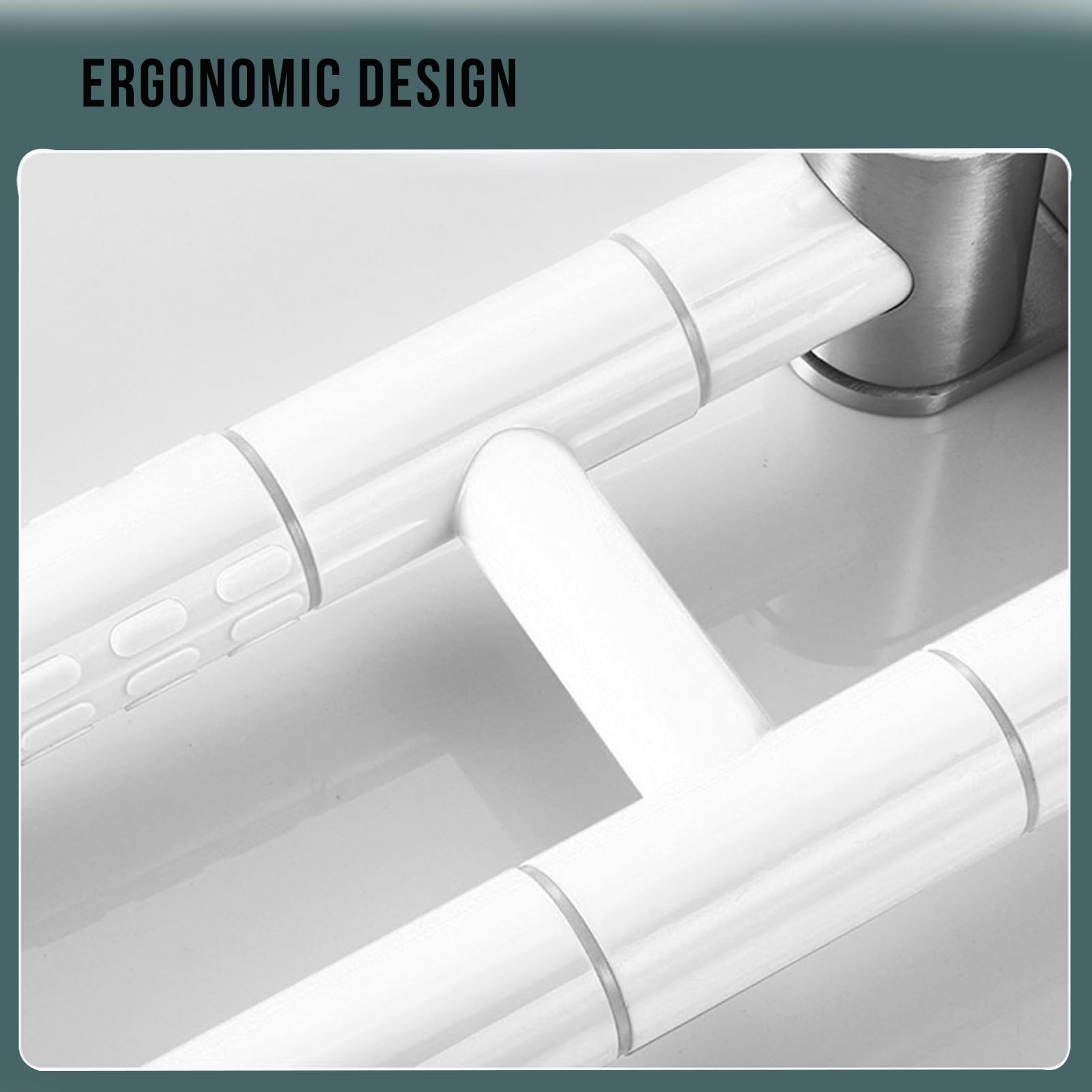 Barras de tumba de handicap mejoradas para baño 70cm(x2 uds),Barra de Apoyo para Inodoro Agarrador Ducha Personas Mayores Abatible Asa de Seguridad para Baño brilla por la noche,Acero Inoxidable