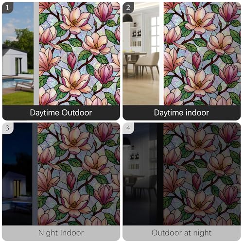 Película decorativa para ventana estilo Magnolia 44.96x399.80 cm miniatura 7