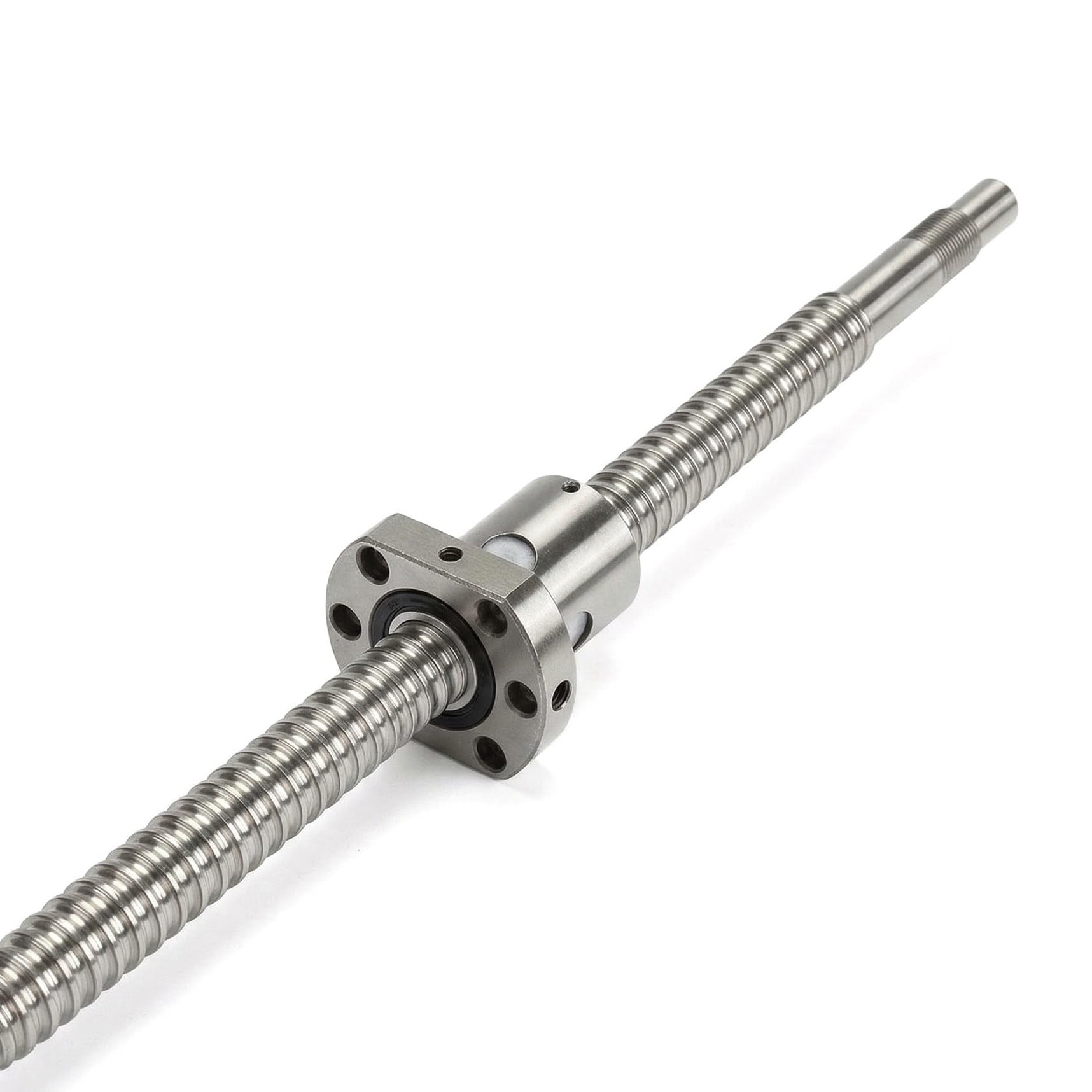 Vite a ricircolo di sfere C7 1204 diametro 12 mm, passo 4 mm, estremità lavorata BK10 BF10 filettatura destra SFU1204 con dado a ricircolo di sfere viaggio a tappe(400mm)
