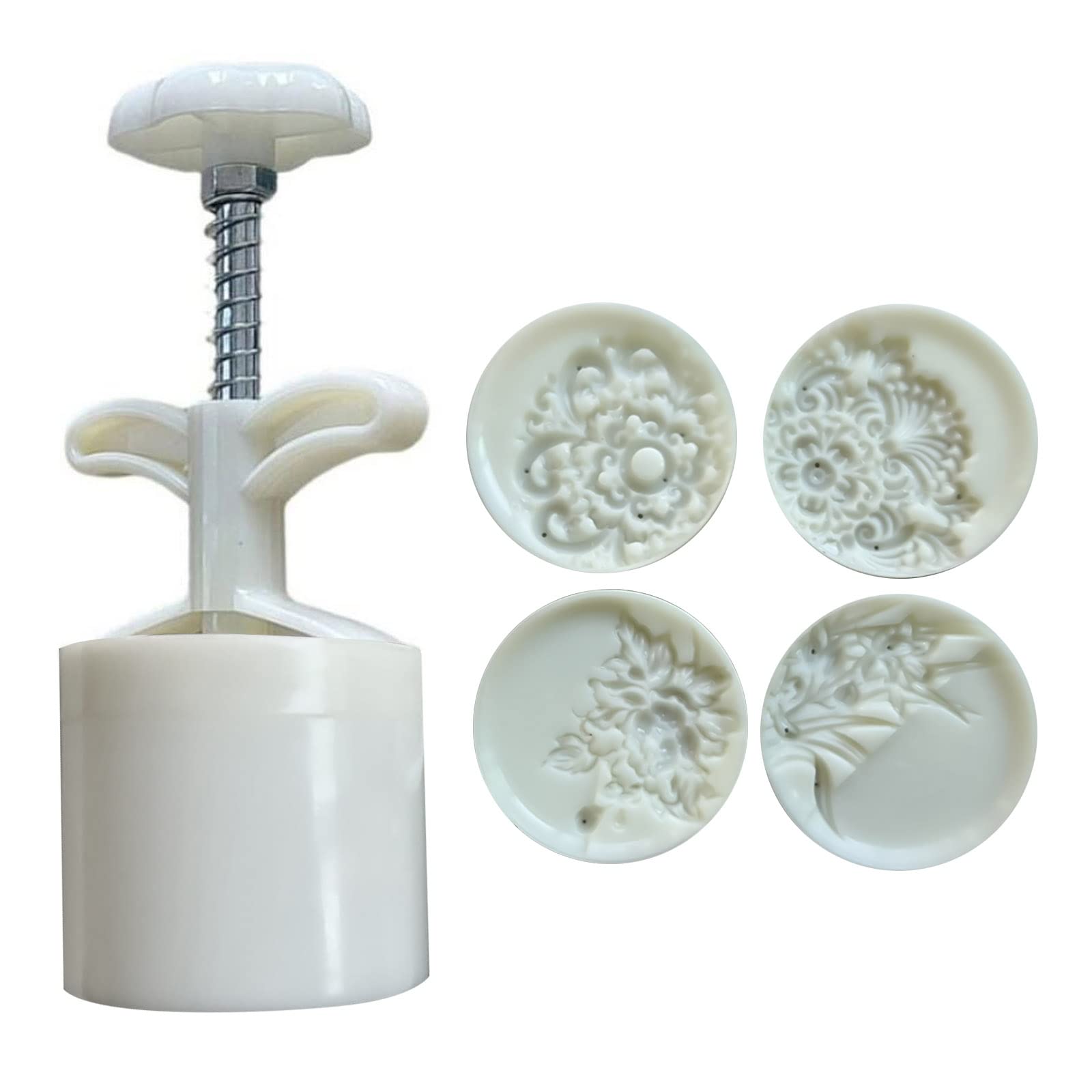 MALSSE Dessert Molds Dessert Stamps Cake Mold for Creative Flower Shape Baking Molds for Mid-Autumn Fest Pastry Tools Kit