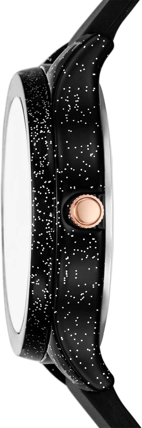 Skechers Women's Carmelina Analog Black Silicone Watch (Model: SR6334)