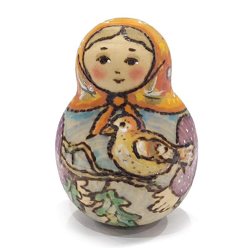 Amazon.co.jp: ロシア アンナ・リャボワ作 起き上がりこぼし（小） MAT