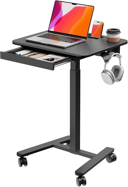 JYLH JOYSEEKER Mobile Standing Desk with Drawer