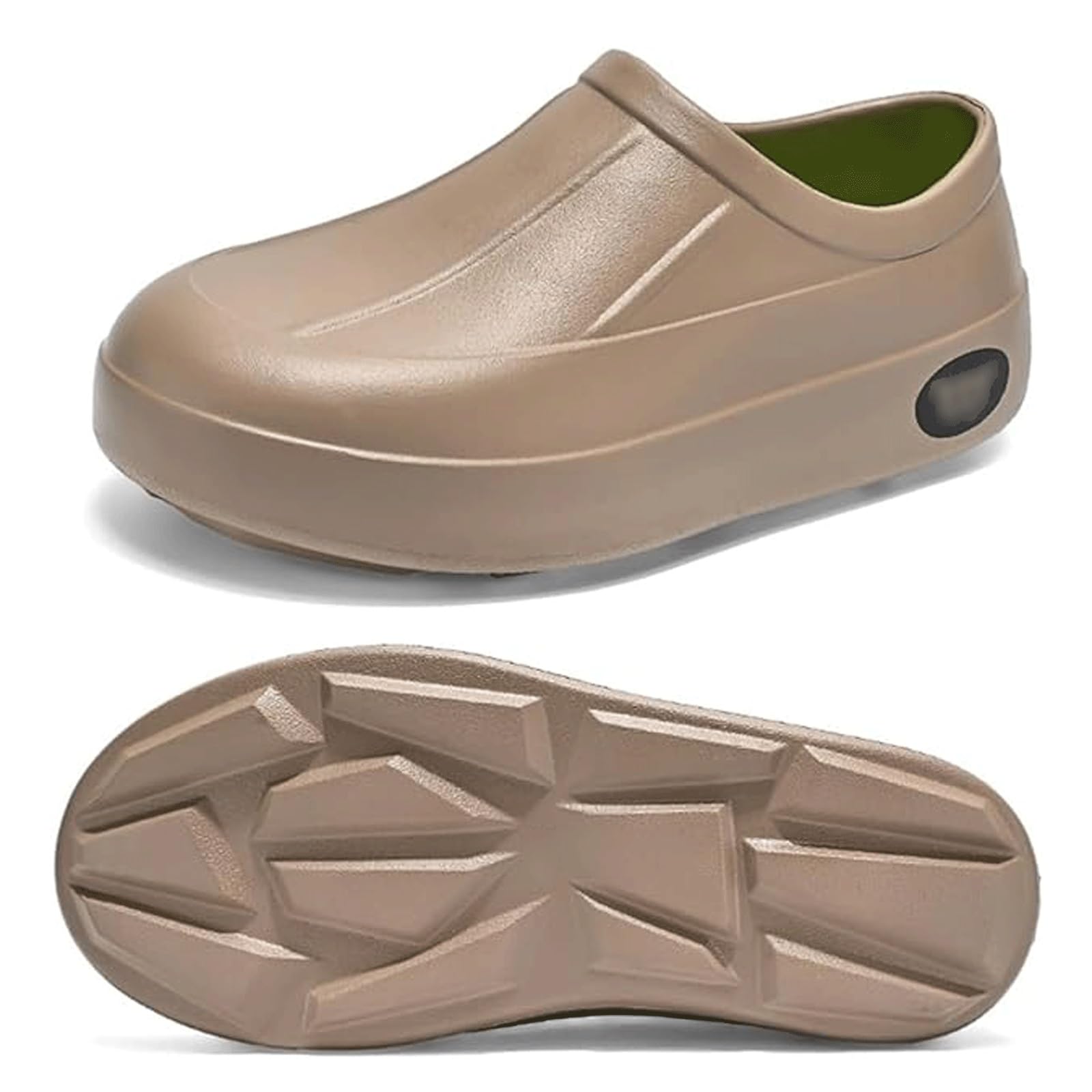 CLSQLXYJZC Zuecos De Chef para Hombre,Zapatos De Cocina Ligeros Antideslizantes con Plataforma para Hombre,Calzado Cómodo Personal Enfermería
