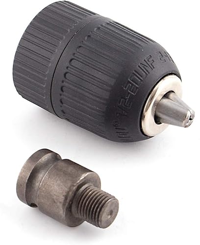 Miniatura 4 de Paquete de 9 portabrocas de llave de 0.059-0.512 in de capacidad para herramienta de conversión de llave de impacto neumática, adaptador hembra