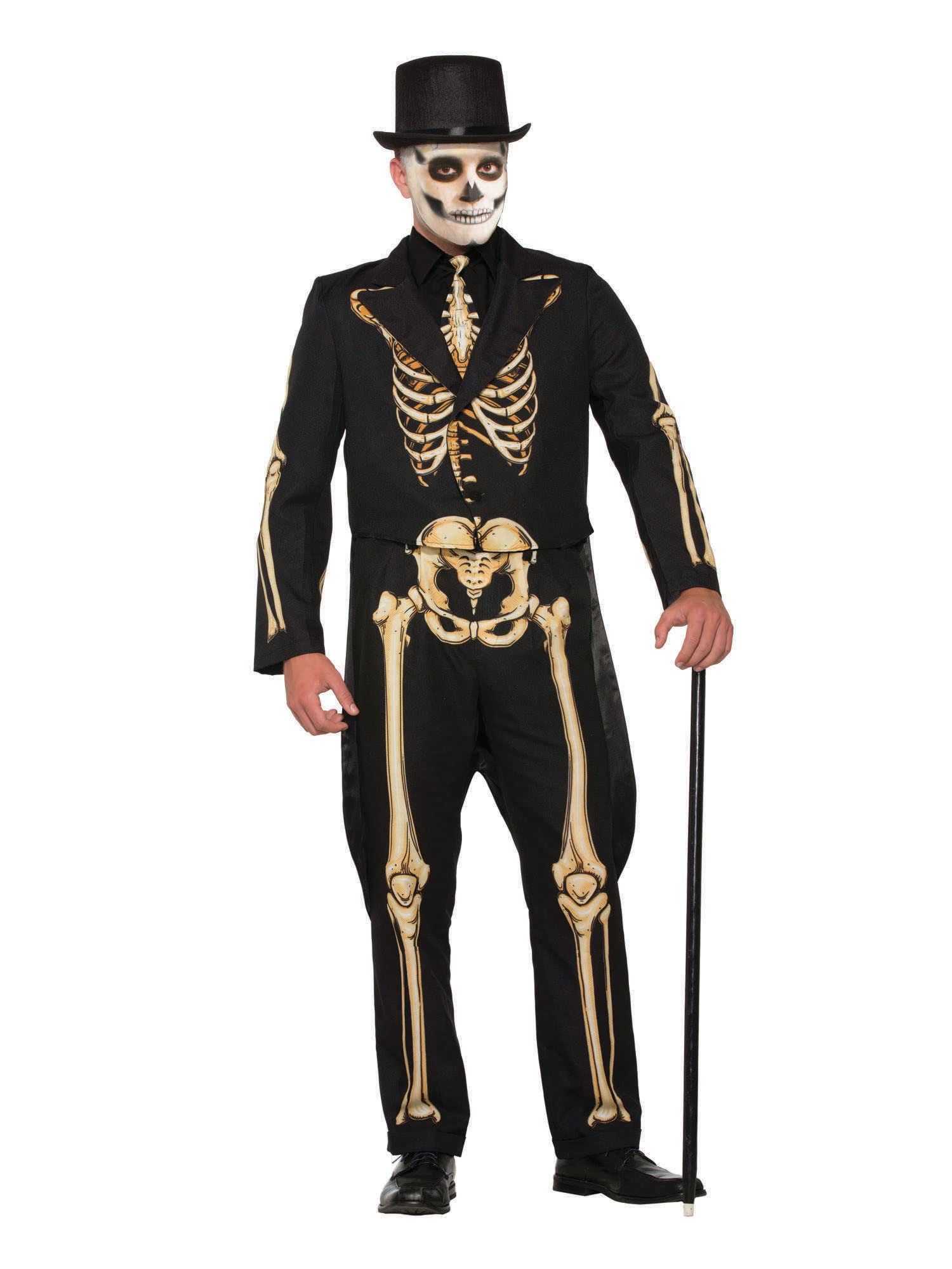 Bristol Novelty 78254 Skeleton Formal Costume, Chest Size 42-44-Inch Halloween