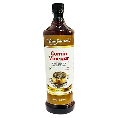 Hakim Suleman's Cumin Vinegar – Premium Flavored Vinegar with Aromatic Cumin, Perfect for Salad Dressings, Marinades, an