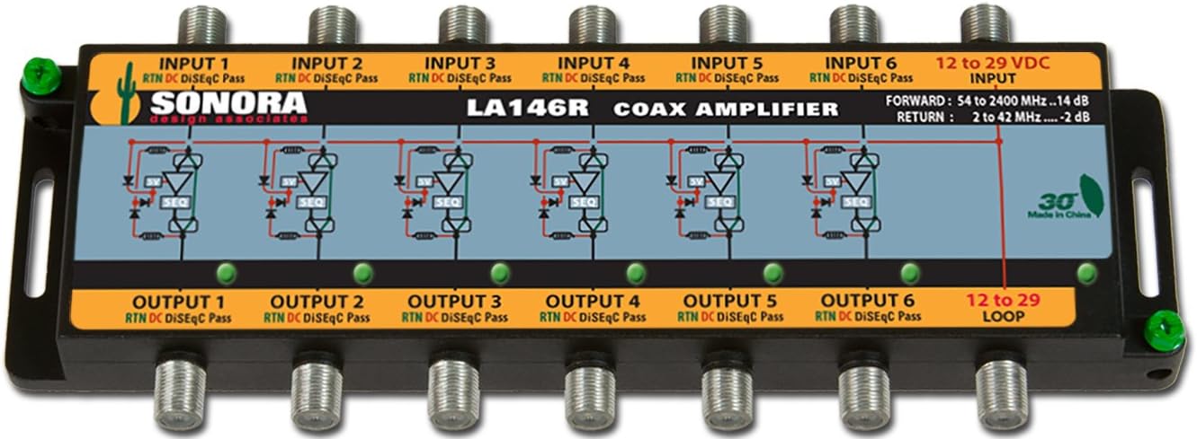 LA146R-T DIRECTV Slimline SL5, 95º Ku/Ka FLEX2 14 dB Gain Amplifier Power Adaptor