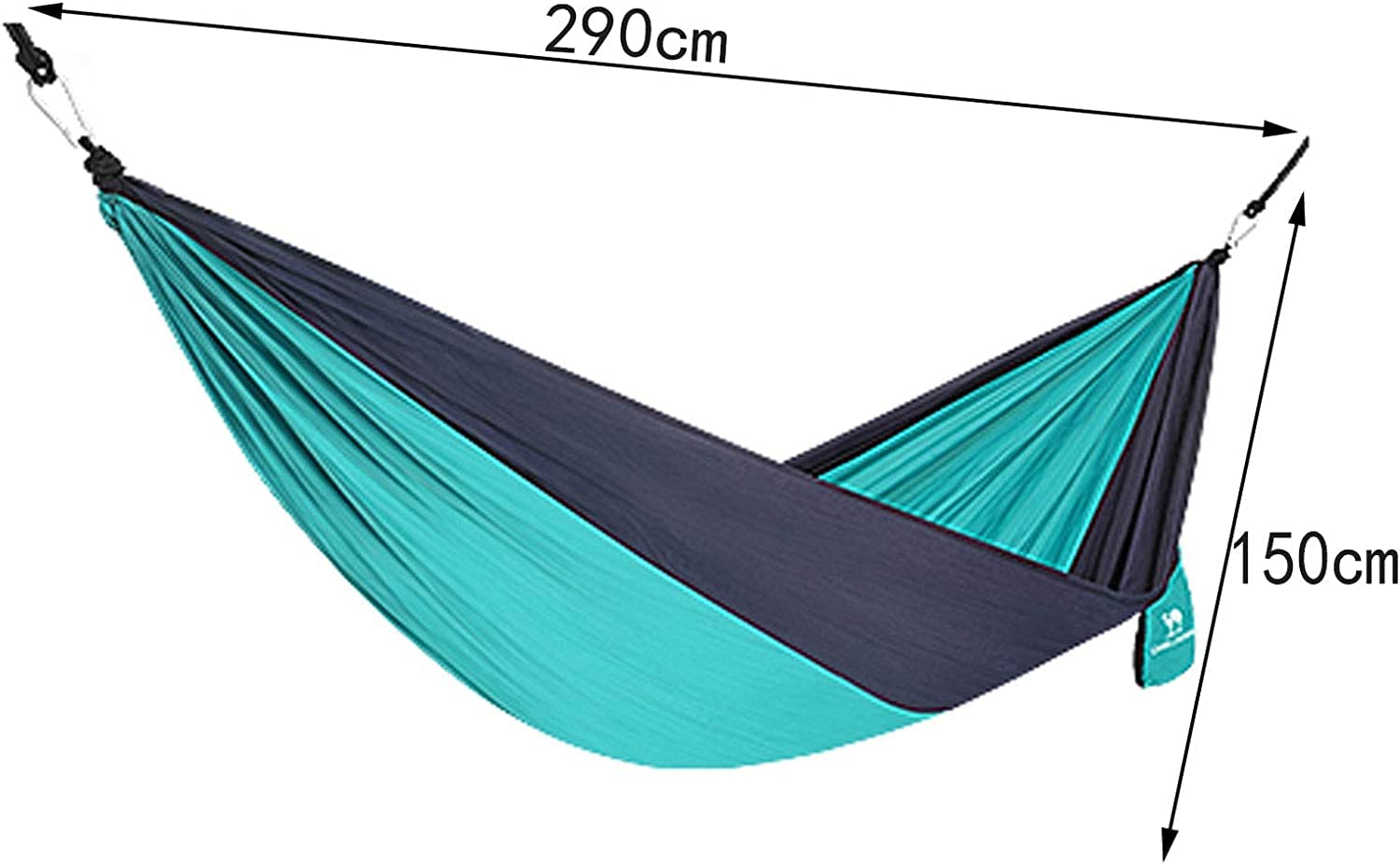 Hamak Ultralekki, Hammock Przenośny Fotel Bujany Hamakowy Lekka Tkanina Nylonowa Łatwy W Montażu Z Paskami Na Lato Camping Travel Garden na Kemping, na Zewnątrz(A-Gray)