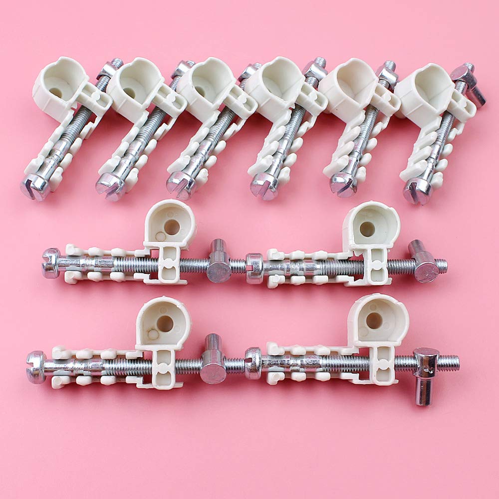 Kit de tornillos tensores de Ajustador de cadena, pieza de herramienta de jardín de repuesto for motosierra S MS180 MS170 018 017 MS 180 170, 10 Uds.
