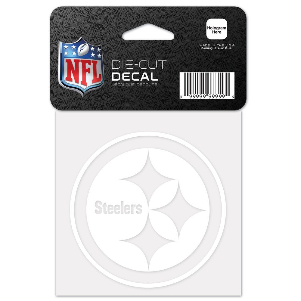 Wincraft NFL Pittsburgh Steelers 45444011 Perfect Cut Decal, 4