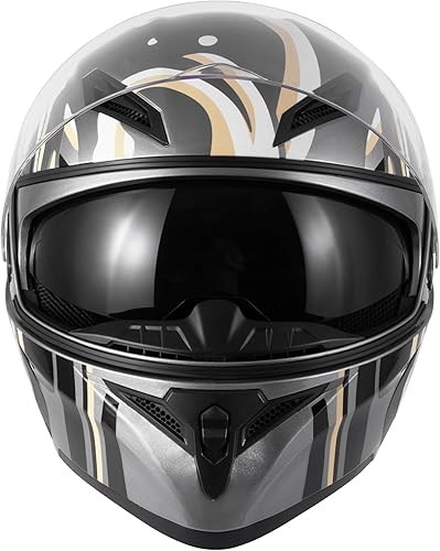 Miniatura 2 de DOT Certified Modular Full Face Motorcycle Helmet - Flip-Up Design with Dual Visor for Adults Men & Women