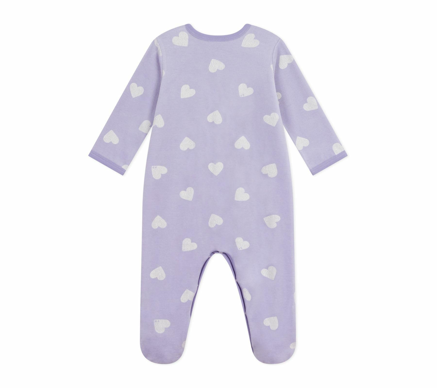 Petit Bateau Pyjama Bébé En Velours Imprimé Cœurs A0dwu01 Ropa Noche Bebé-Niñas (Pack de 1)