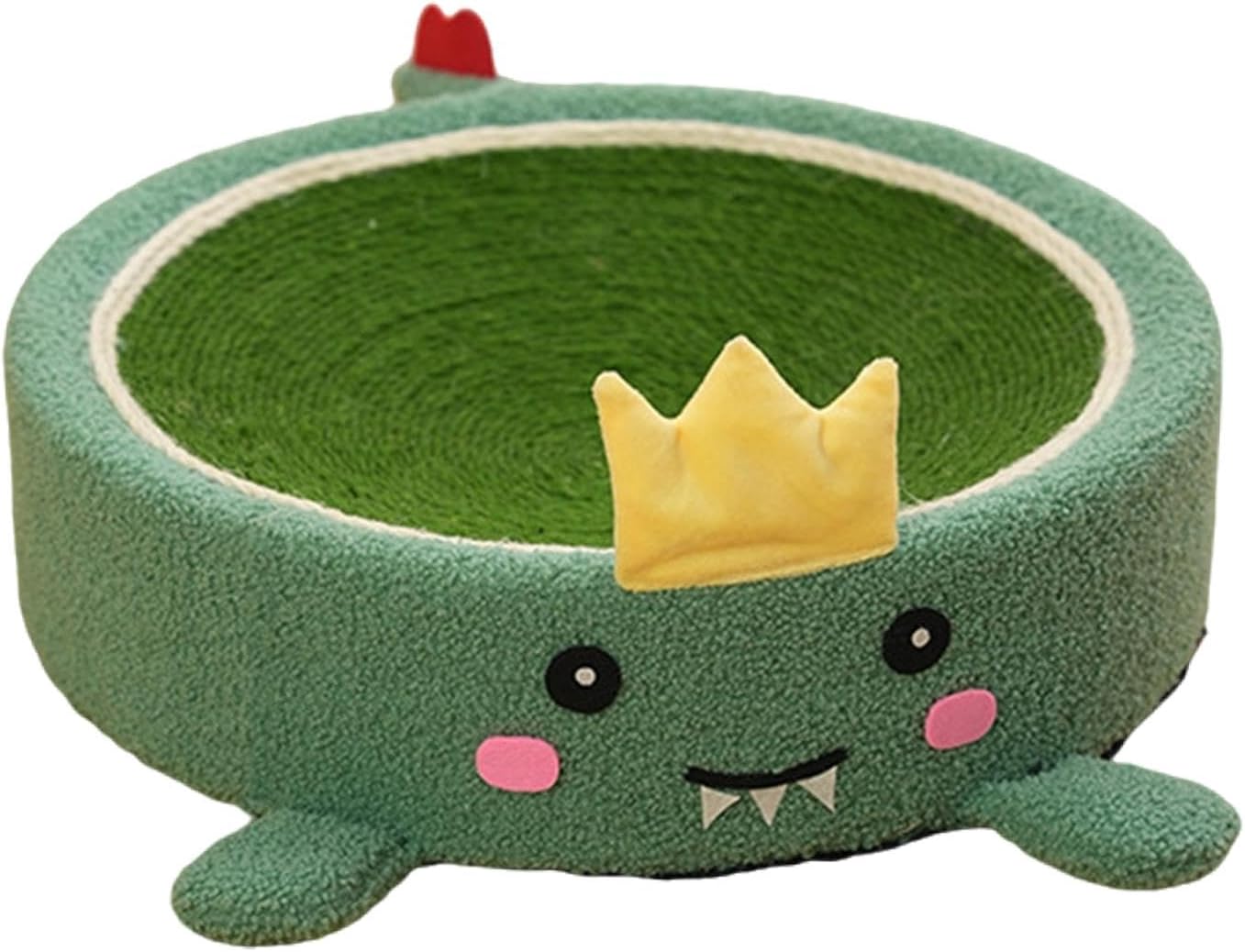 Cat Scratching Couch Cat Scratcher Sleeping Rest Interactive Toy Sofa Couch Cat Scratching Lounge Bed Sisal Scratch Pad, Green