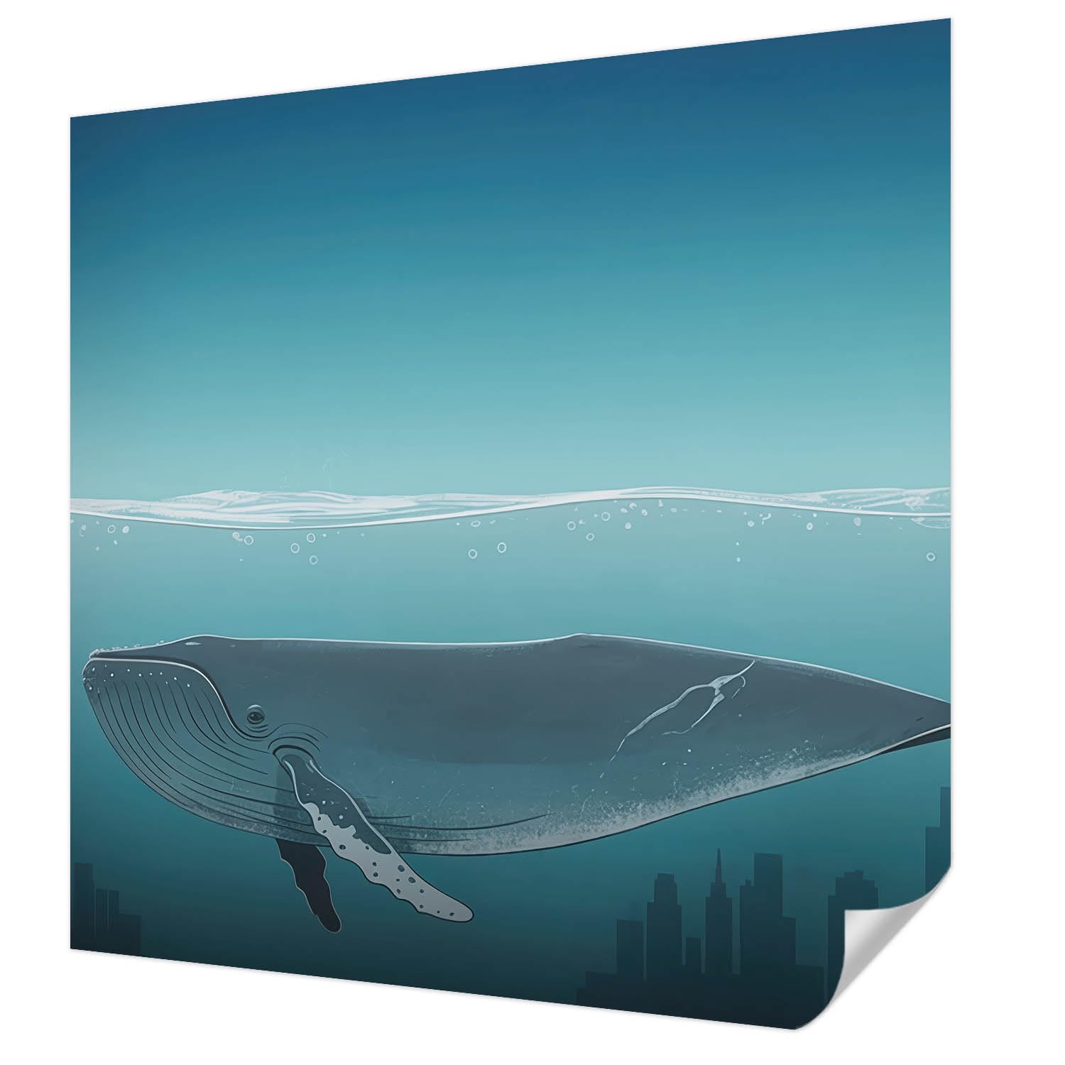 Revêtement mural autocollant 250x250 cm panoramique motif Harmonie de l'eau