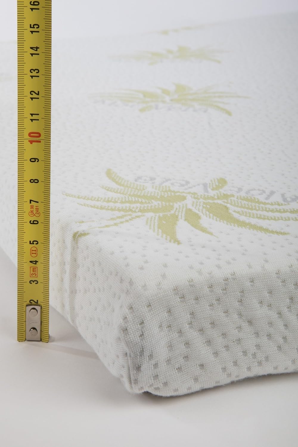 SEASONS - Topper Viscoelástico 150 x 190 cm, Altura 6 cm, Topper Colchón Transpirable y Antideslizante, Funda con Tejido Aloe Vera, 4 Elásticos Ajustables al Grosor del Colchón, Fabricado en España