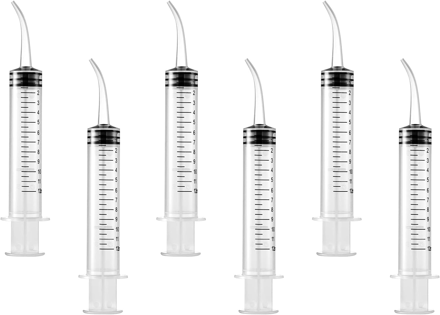 6 Pcs Dental Syringe, 12 ml Dental Irrigation Syringe Oral Irrigator