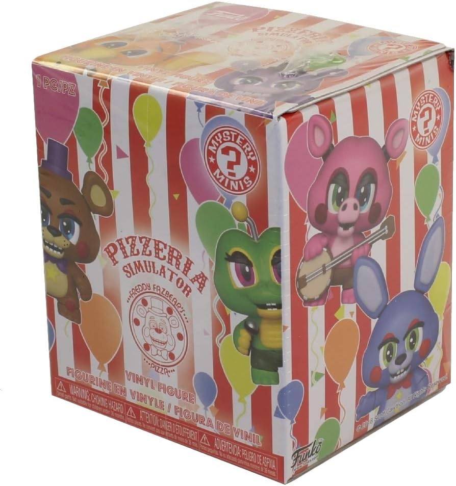 Funko Mystery Mini Blind Box: Games: Five Nights at Freddy's (FNAF) 6: Pizzeria Simulator: PDQ - Rockstar Foxy - (CDU 12) - FNAF Pizza Simulator - Collectible Vinyl Figure - Gift Idea and Display