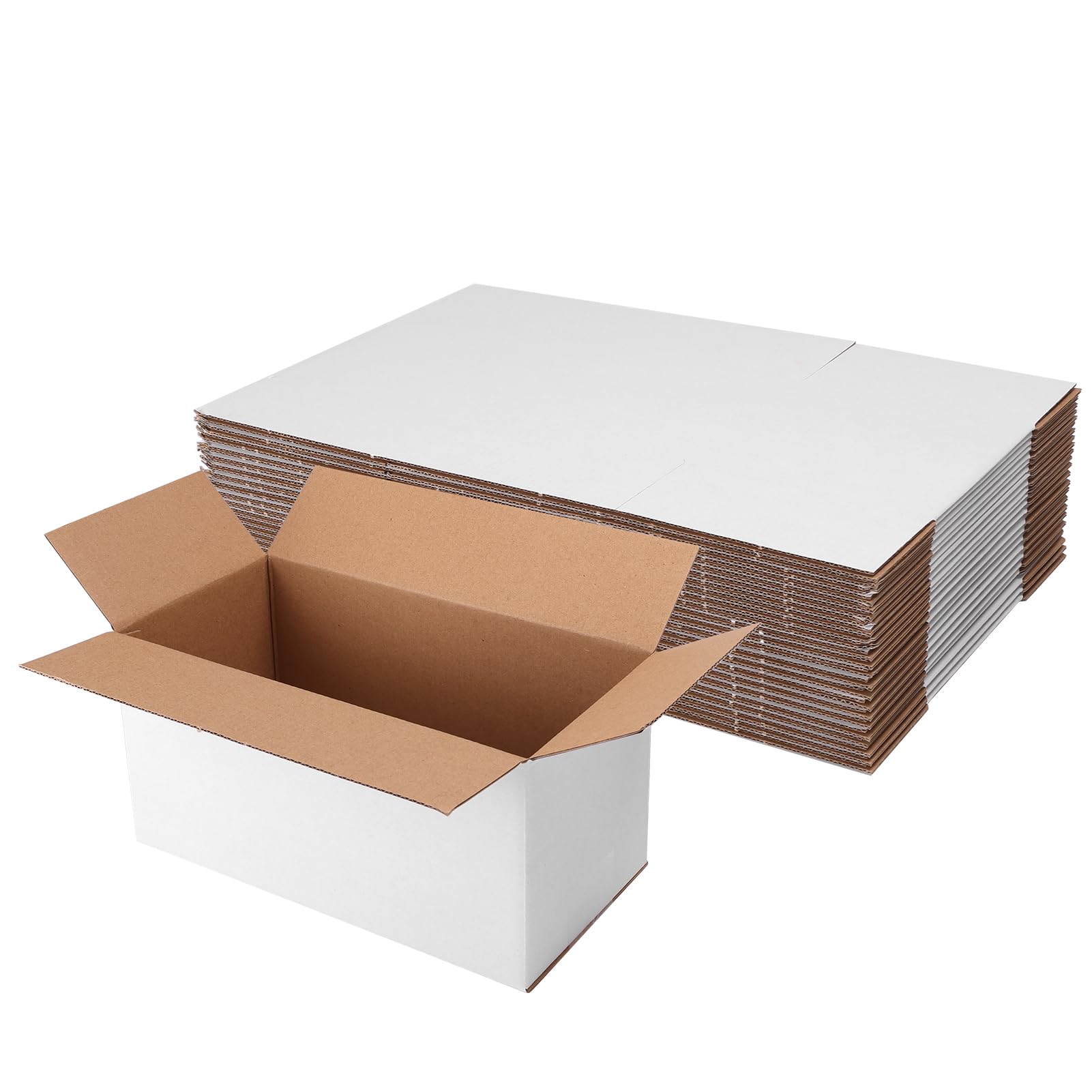 Boîtes d'expédition blanches et solides Hoikwo en carton ondulé 25,4 cm