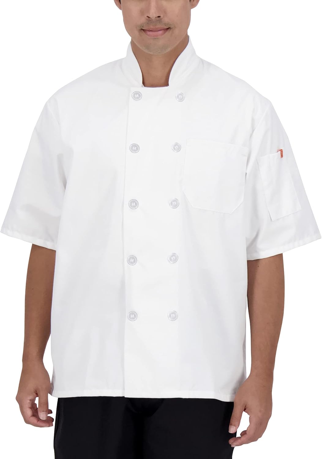 Happy Chef Men's Legacy Short Sleeve Classic Chef Coat