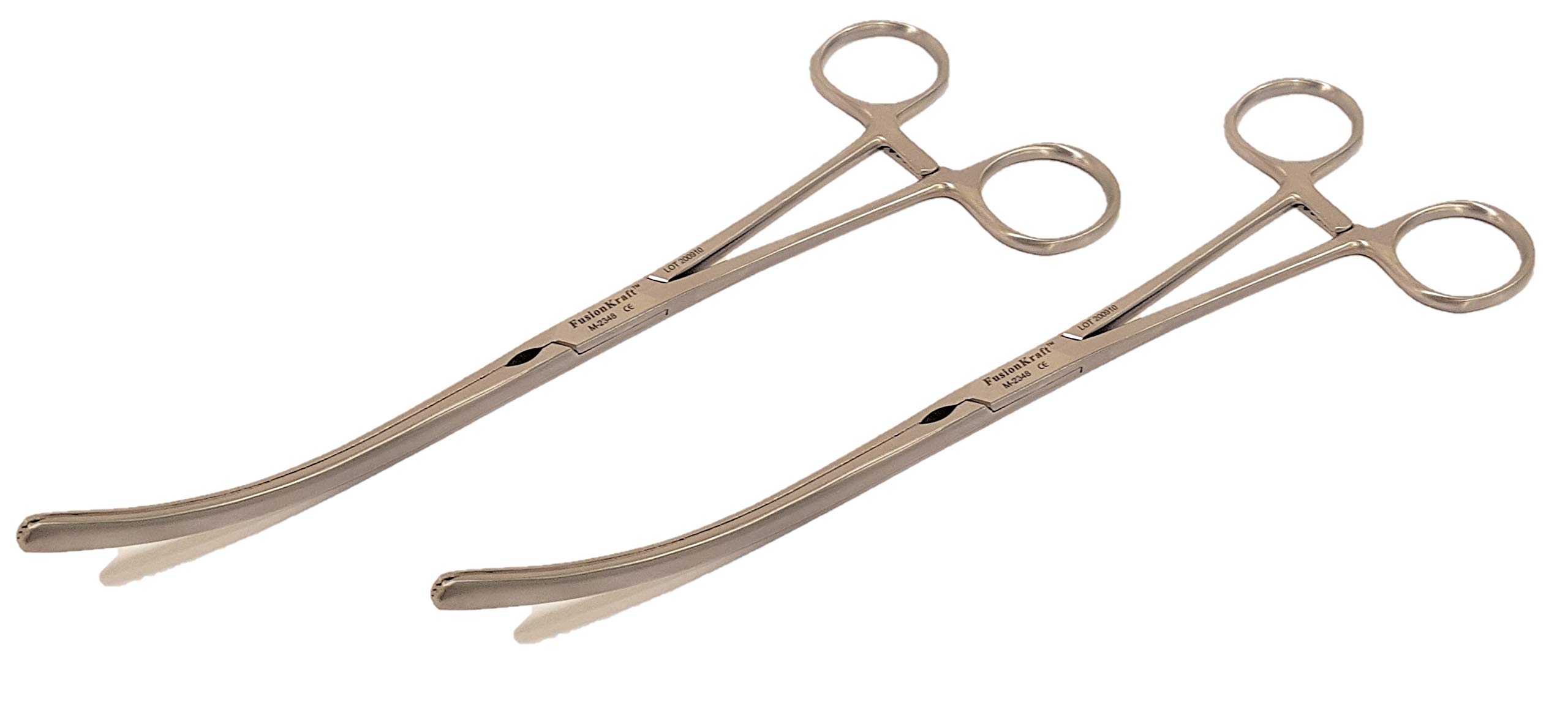 FusionKraft Doyen Intestinal Forceps/Occlusion Clamps, (Non-Crushing Intestinal Clamp), Atraumatic Longitudnal Serrations, Curved Jaw, 9" (Pack of 2) (B08YZ4X2KD) Amazon Price History, Amazon Price Tracker