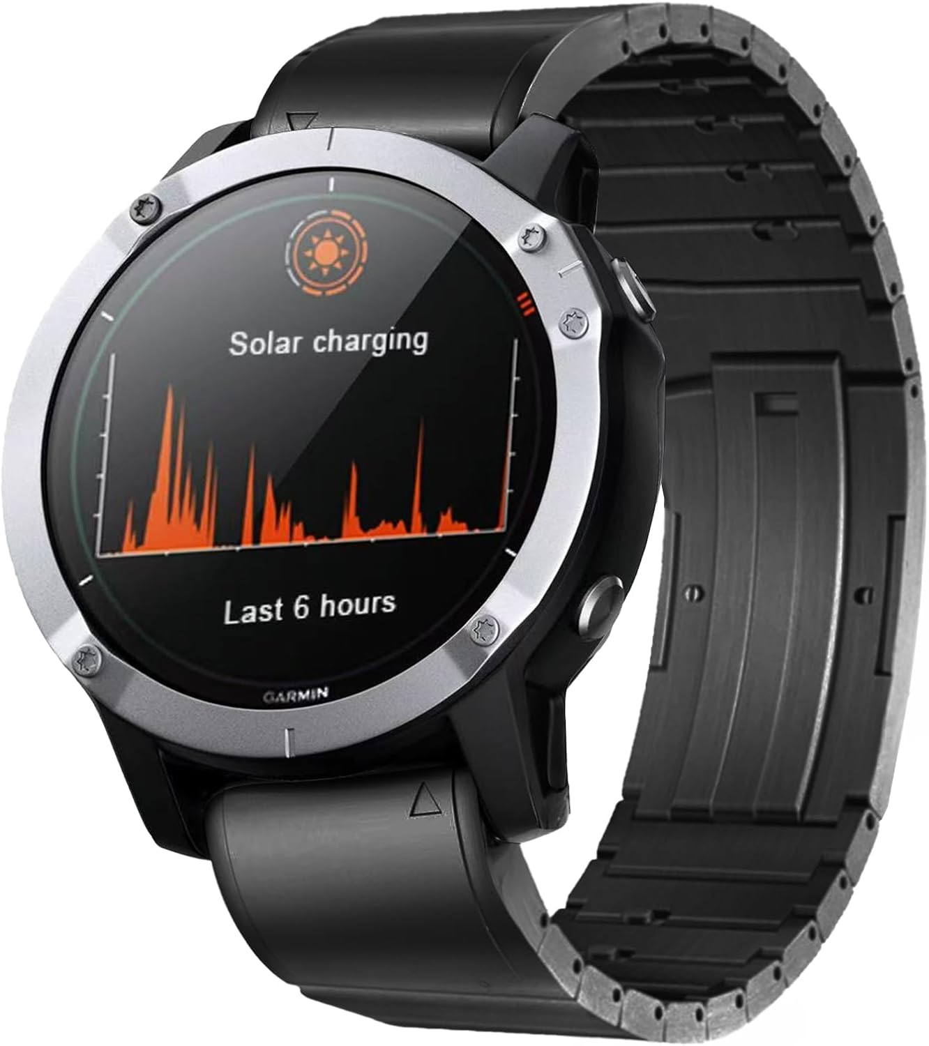 No Tool Needed Titanium Magnetic Band for Fenix 8/7X/6X/5X Plus, 26mm Titanium Metal Quick Release Strap for Garmin Fenix 7X Pro/6X Pro/5X Plus/Enduro 3/tactix 7