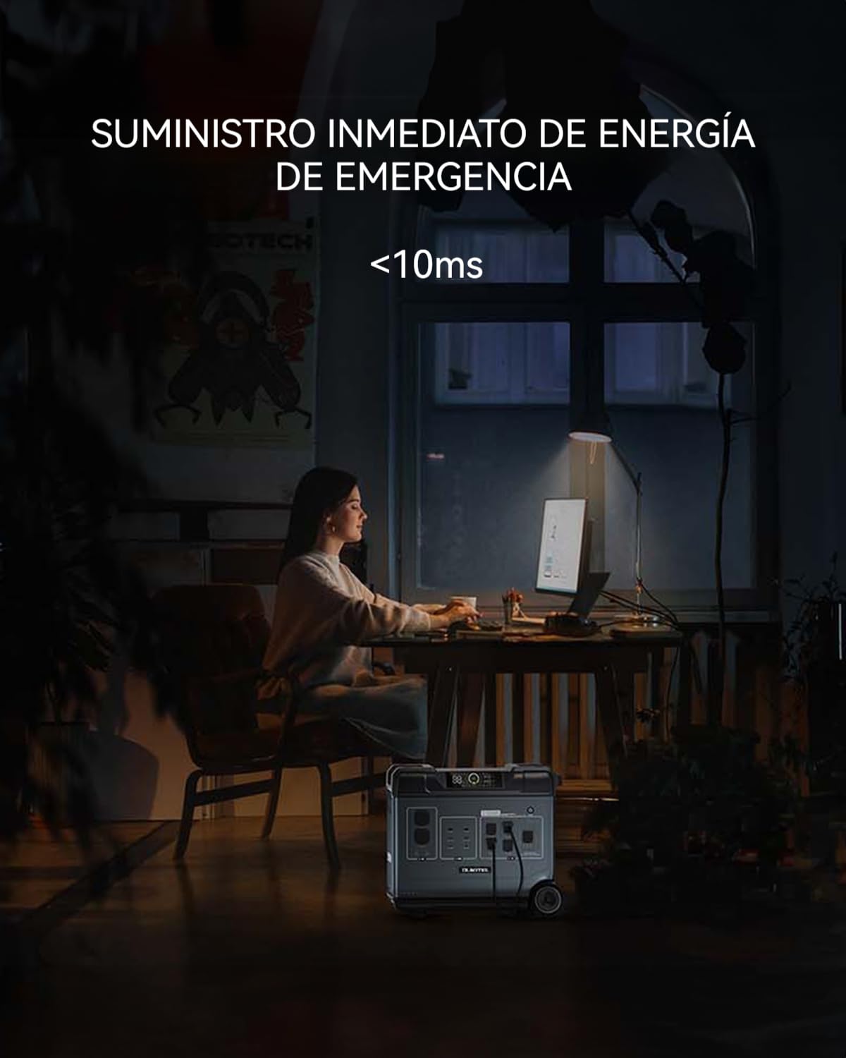 OUKITEL P5000PRO Estación de Energía Portátil 5120Wh Generador Solar 4000W Gran Capacidad Fuente de Reserva Máx Carga Solar 1000W Para Obras Autocar Cortes De Luz Largos