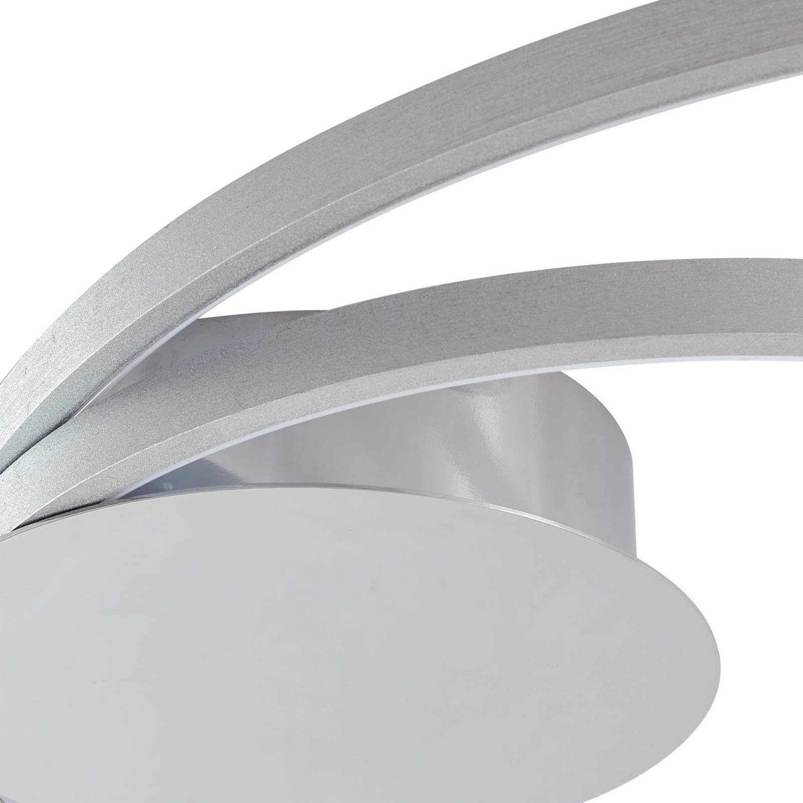 Lindby LED Deckenlampe modern, dimmbar Deckenleuchte Metall chrom 30W Leuchtmittel warmweiß (3.000K) Deckenbeleuchtung