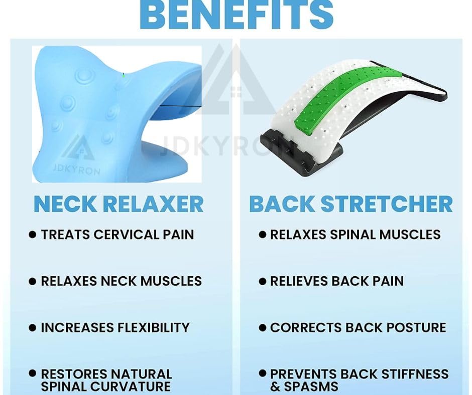 Image of Small Neck and Shoulder Relaxer, Cervical Traction Device for TMJ Pain Relief and Cervical Spine Alignment, Chiropractic Pillow Neck StretcherX Ergonomic Traction (Dr,Trust Bule)