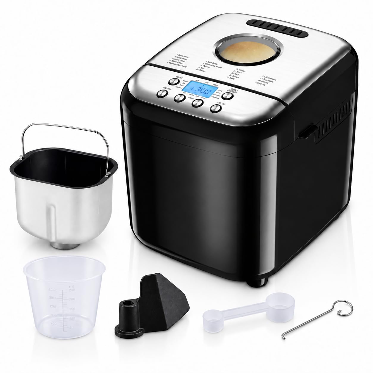 Panificadora, máquina automática de pan con función de amasado de masa