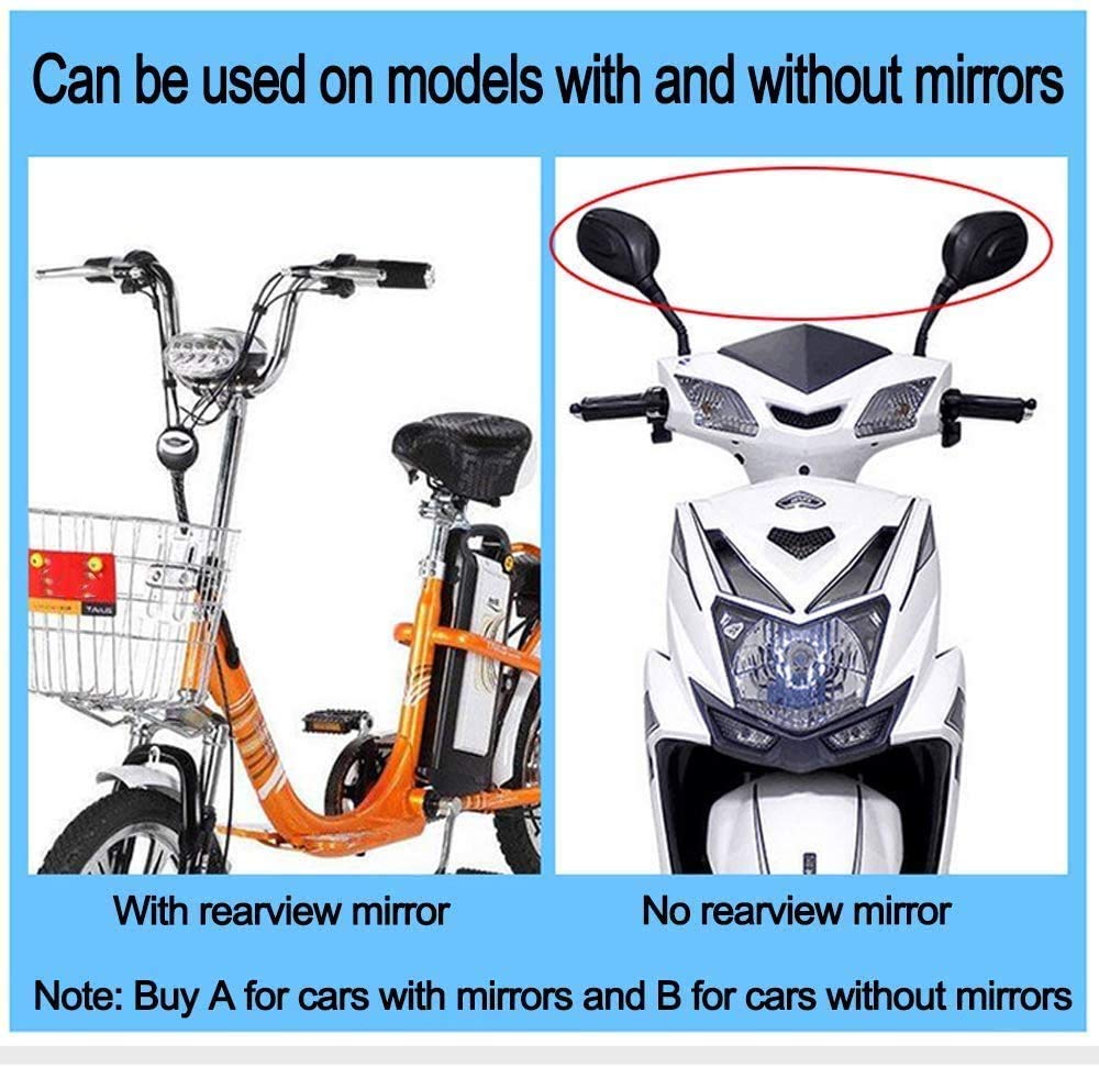 Copertura Parasole per Moto elettrica, Copertura Antipioggia per Mobilità Ombrello Scooter Impermeabile, Copertura per ombrellone per tettuccio per Auto con Batteria (Bianco Senza Specchio)