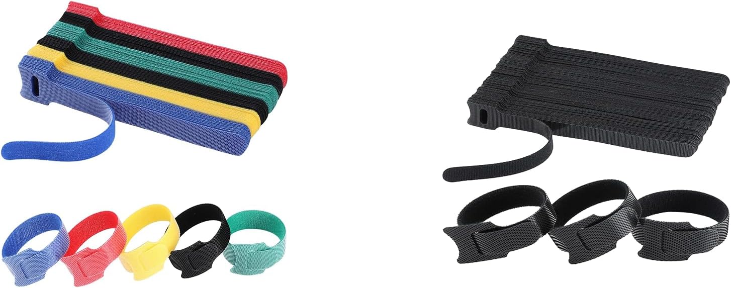 240PCS 6 Inch Reusable Cable Ties Wire Ties Cord Organizer Cable Organizer Adjustable Cable Management