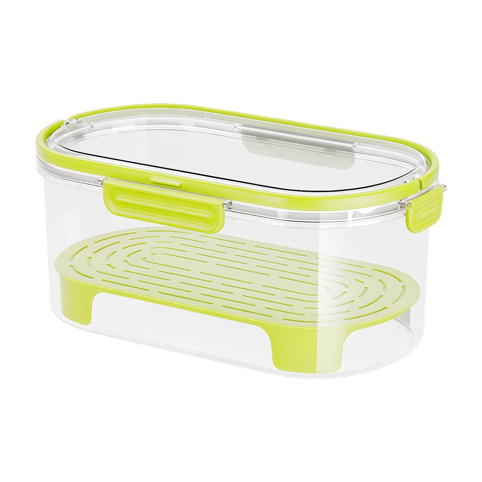 hogtnd Portable Portable Plastic Food Storage Container for Outdoor Camping Picnics with Adjustable Compartments Kitchen Box