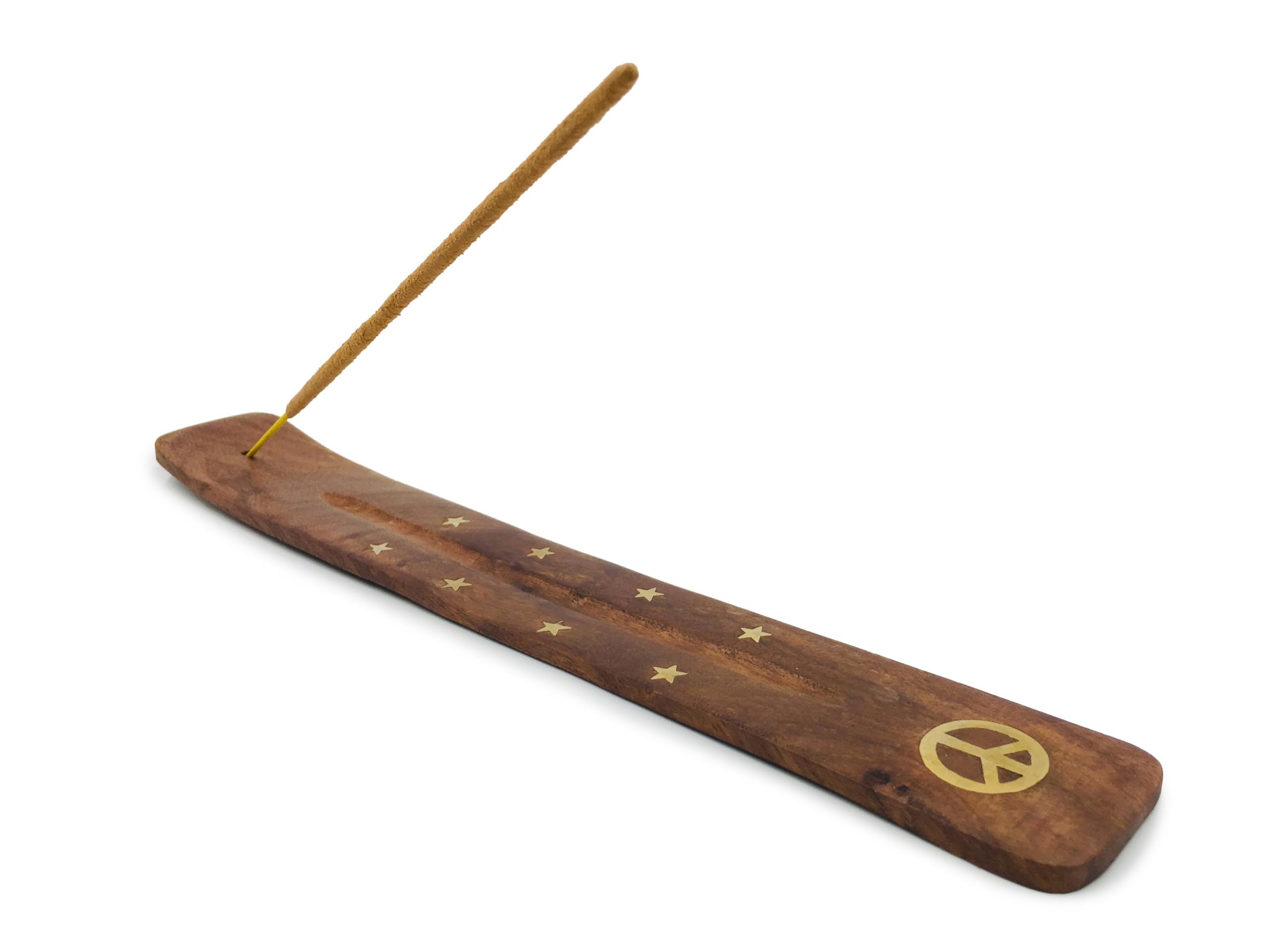 Amazon.com: Incense Holder with Peace Sign - Wooden Tray Incense