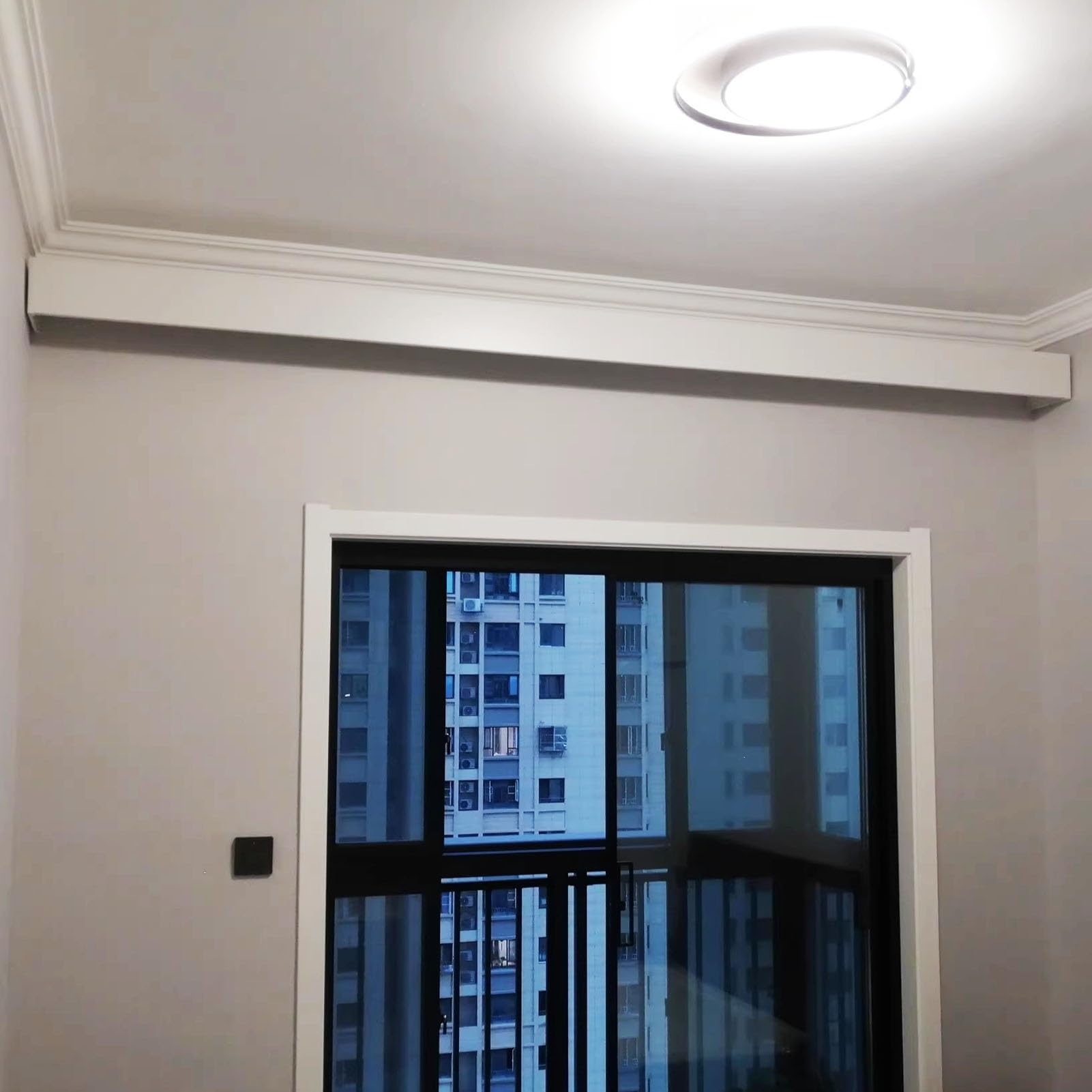 Kit tringle occultante contre les fuites de lumière | Rail mural de plafond avec cantonnière
