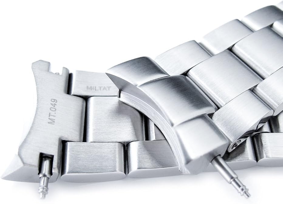 MiLTAT 20mm Watch Band for Seiko SKX013, Super-O 316L Stainless Steel Screw-Link